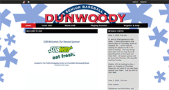 Desktop Screenshot of dunwoodyseniorbaseball.com